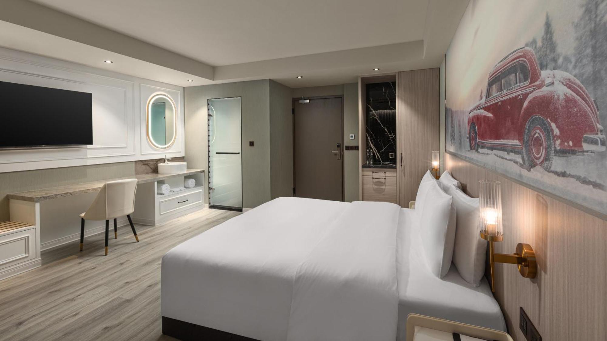 Tryp By Wyndham New Taipei Linkou 新北林口爵怡溫德姆酒店機場捷運mrta9林口站 Bagian luar foto